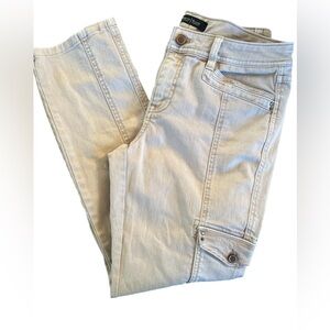 WHITE HOUSE BLACK MARKET cargo tan Slim Ankle Jeans 👖